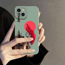 Fashionable and trendy phone case. Unique Japanese-style pattern. Compatible with iPhone 17 Pro Max/Pro/Air, 16, 16 Plus, 15, 14 Pro Max, 13, 12, 11 and  galaxy S22/23/24/25 Ultra EDGE models. Matte texture, smooth to the touch, offering drop protection, scratch resistance, and camera lens protection. Provides all-around protection for your phone. A perfect gift choice. - 日本のエリアフロストエンジェルアイ - ブルー - PMRTJJ1(161) - チェックする 3
