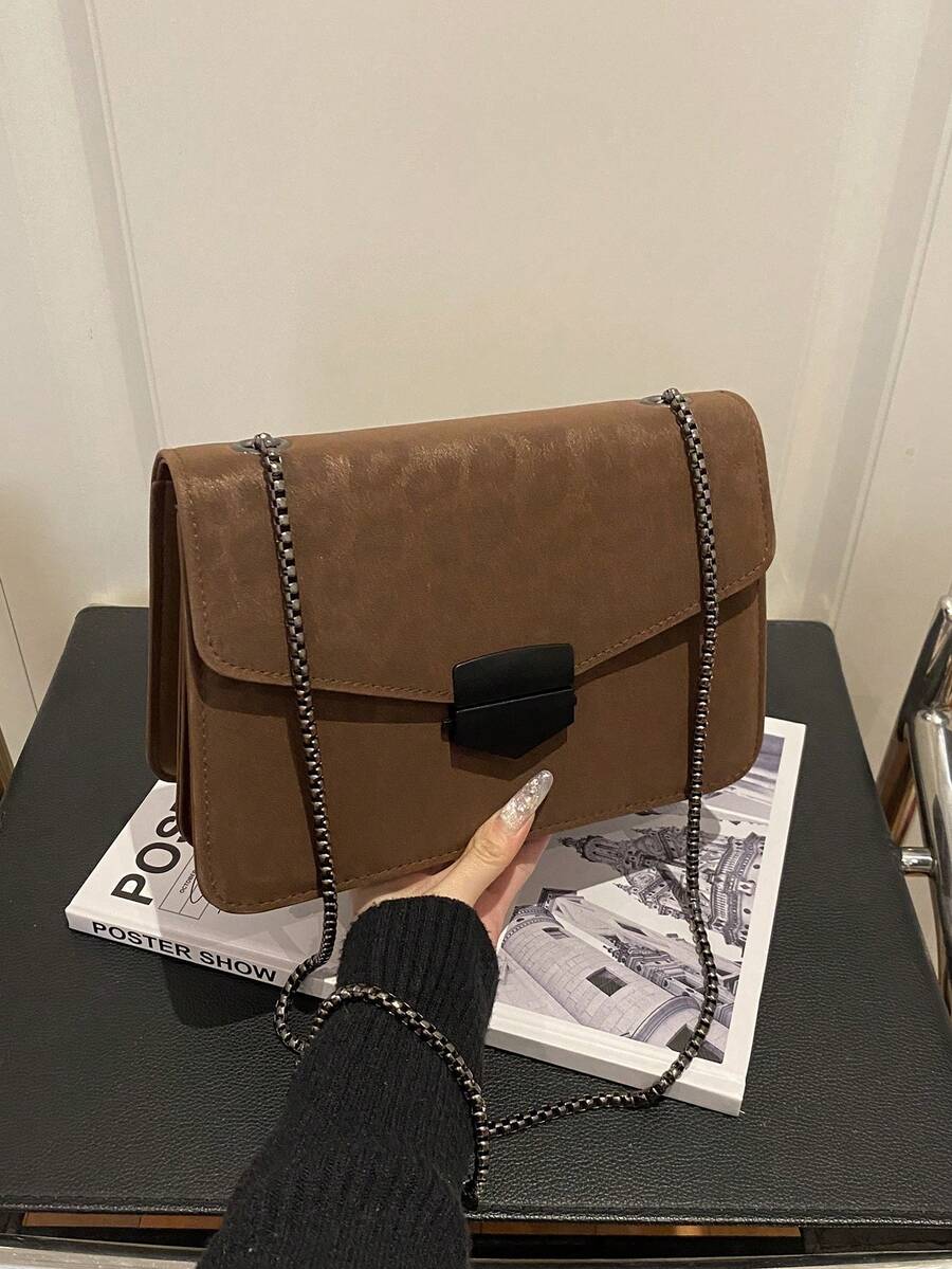 1pc Women's Fashion Leopard Print Shoulder Bag, Suitable For Women's Daily Life, Commuting, Vacation, Celebration, Dating And Gifts - Coffee - View 1