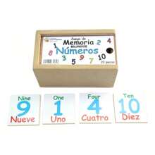 Juego de Memoria Bilingüe Números Educativos Calidad Premium - 1 - Ver 2