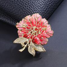 1 chiếc ghim cài áo bằng hợp kim kẽm in hình hoa mẫu đơn thanh lịch, phù hợp cho phụ nữ mặc hàng ngày, là phụ kiện sang trọng và lộng lẫy cho váy, áo khoác, khăn quàng cổ và túi xách. Thiết kế hoa mẫu đơn trang nhã và duyên dáng làm nổi bật vẻ thanh lịch và quý phái của người đeo, giống như ghim cài áo hoa mẫu đơn tinh tế hoặc ghim cài áo hoa mẫu đơn bằng gấm sang trọng, họa tiết tinh tế nhấn mạnh sự duyên dáng và quyến rũ của nữ tính, thậm chí khi kết hợp với các yếu tố như hoa mộc lan, tượng trưng cho sự chung thủy và che chở. - Hồng - Xem 6