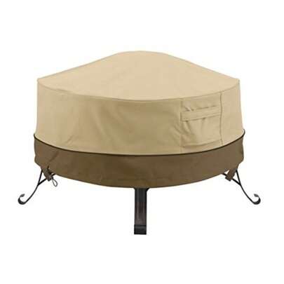 Classic Accories Veranda Water-Resistant 30 Inch Round Fire Pit Cover Patio Furniture Covers