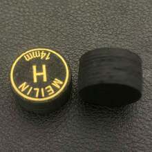 14mm/0,55 pollici Punta stecca da biliardo multistrato nera, Punta stecca da biliardo multistrato nera, Stecca da biliardo fancy per 9 ball, Punta stecca da snooker, Adatta per sostituire la punta stecca da 9 ball, 4 opzioni di durezza, Accessori per stecche da biliardo - nero - Visualizzare 9
