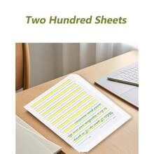 Write Beginner Paper Level 1 Paper With Lines, Yellow Highlighted, 100gsm, 11 X 8.5'', 200 Sheets - 200Sheets - View 5