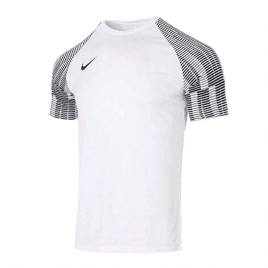 Nike 男士 2026 夏季短袖 T 恤,日常舒適休閒,適合戶外運動,柔軟短袖 T 恤 IB8761-100 - 黑與白 - 查看 1