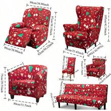 Chair Covers - Red Sole Christmas Print - View 8