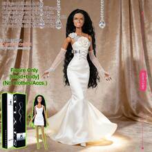 12.6 Inch 1/6 Scale MJD/BJD Super Model Doll, 12-Joint Ball-Jointed Articulated Posable, Exquisite Realistic Makeup Smooth Skin Fluffy Hair, DIY Outfit-Friendly, Premium Holiday Souvenir Birthday Christmas Valentine's Gift, Collector-Grade Display Ornament (Doll Only, No Clothes) - DollOnlyNoAttire - View 24