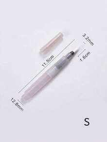 Water Brush Pen Set For Solid Watercolor & Watercolor Pencils, Refillable Nylon Brush With Fine Point & Flat Tip