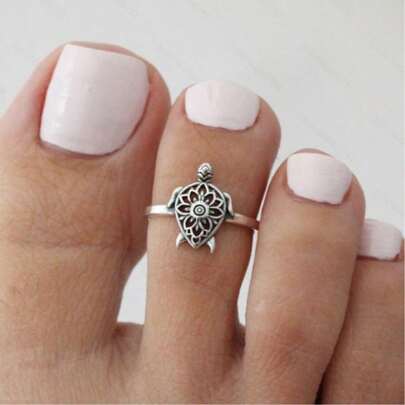 Stylish Adjustable Copper Oceanic Toe Ring - Comfortable, Versatile, And Durable For Daily And Party Wear, All-Year-Round, Suitable For Various Toe Sizes