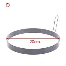 Molde de anillo para panqueques de 9/10/15/20, molde de metal para huevos fritos, anillo de cocción de huevos antiadherente, molde redondo para omelet casero - 15 centímetros - Ver 10