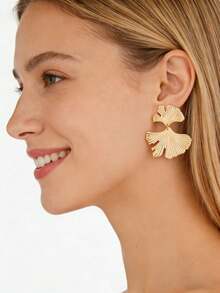 Yanxyad 1/9 pares de pendientes, material de aleación, chapado en oro de 14K, estilo elegante y retro, pendientes de mujer para vacaciones - Dorado - Ver 14