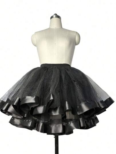Fustă tutu din tul, stil european și american, pentru mireasă, rochie de mireasă, rochie de mireasă, accesorii de Ziua Îndrăgostiților