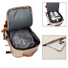 女士背包，女士大容量旅行背包，通勤/上课背包，时尚电脑包，短途商务旅行行李包，符合瑞安航空、威兹航空等航空公司规定的旅行背包 - 彩色 - 查看 5