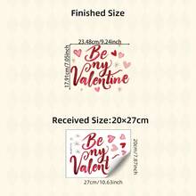 BRUP 1/3sheets/Set Valentine's Day Window Stickers, Heart-Shaped Element Vinyl Stickers, Static Cling Glass Decorations, Suitable For Kids Room Decoration, Double-Sided Visible Home Decorations - Multicolor - View 13