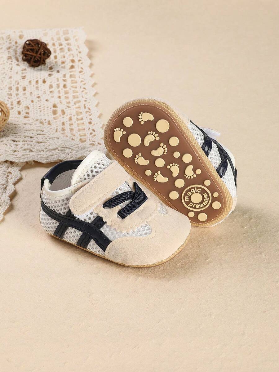 1 Pair Infant/Toddler Soft Bottom Mesh Breathable Athletic Sandals, Suitable For Summer, 0-1 Years Old