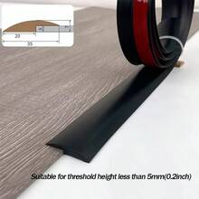 1条39.4英寸/1米自粘地板过渡条，专为实木地板与不平整地面无缝连接而设计，5毫米高度可轻松覆盖缝隙，即撕即贴，适用于客厅、卧室、厨房、办公室、商店等场所，是完美的乔迁礼物。 - 彩色 - 查看 13