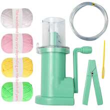 1件装创意编织机便携式手工手链编织工具，装饰编织线轴编织装置，圣诞节DIY礼物，可用于制作帽子、手套、围巾 - 彩色 - 查看 23