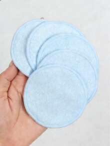 5/10/20pcs Reusable Makeup Remover Pads, Gentle On Skin, Quick Makeup Removal, Suitable For All Skin Types - Baby Blue - View 2