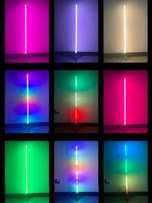 1pc RGB Smart Floor Lamp, Wireless Infrared Remote Control, LED Ambient Light, Color Changeable & Dimmable, USB Powered 5V, Suitable For Living Room, Bedroom, Game Room, Decorative Lighting - Multicolored - View 9
