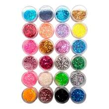 Kit c/24 unidades Glitter Flocado  Para Decoração De Unhas Encapsuladas ~ C&S BAZAR~ - Multicolorido - Visão 3