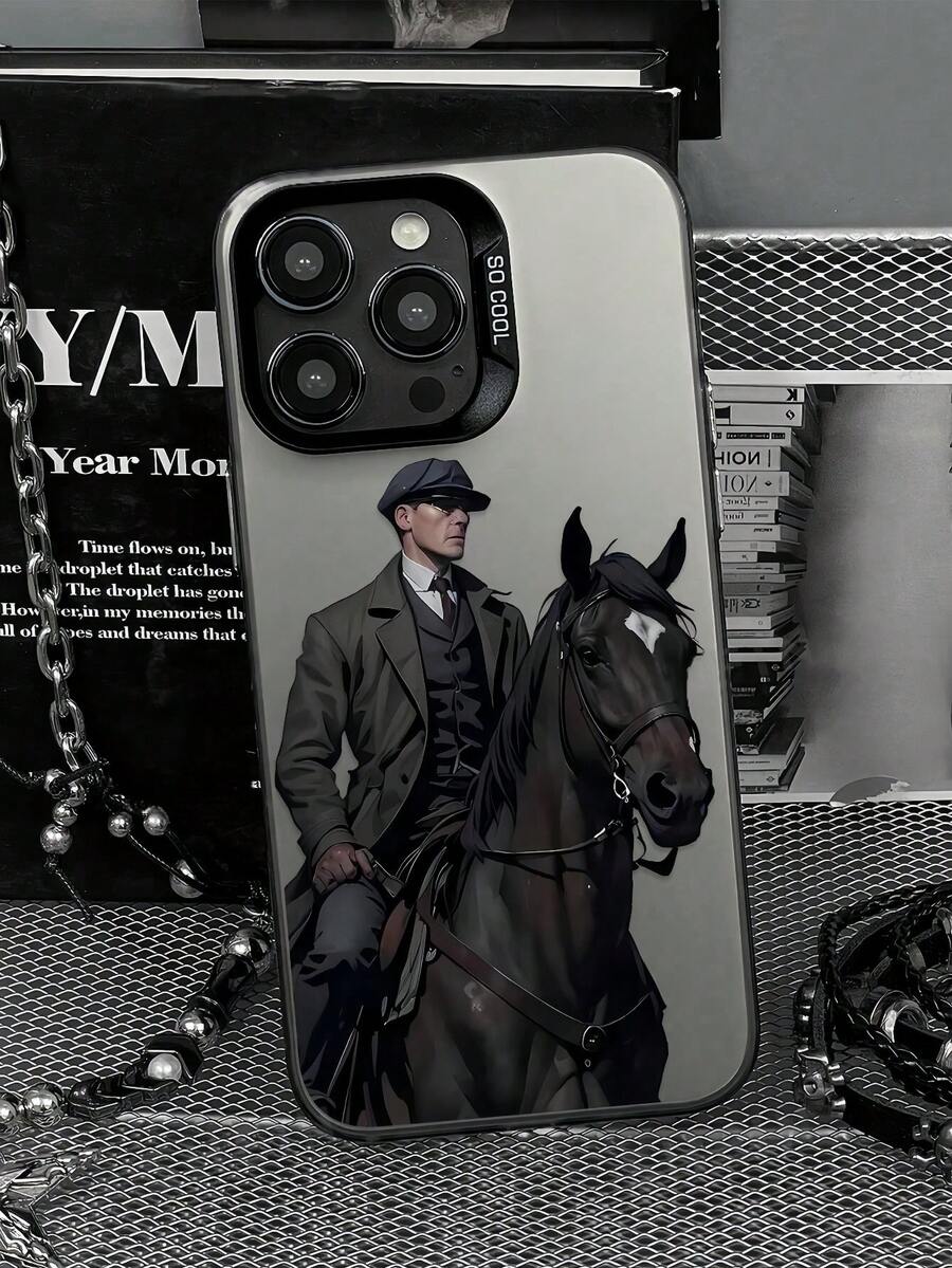 1pc Matte TPU+PC 2-In-1 Material Phone Case, Illustration Gentleman Suit Pattern Phone Case, Anti-Scratch Shockproof Camera Protection Phone Cover Compatible With Samsung Galaxy S25ULTRA S24ULTRA S23FE S23ULTRA S25/S24/S23 A56 A55 A54 A36 A16 A15 A05 A06, 17promax 17pro 17 Air 16promax 16pro 16plus 15promax 15pro 14promax 15 14 13promax 12/12promax 13/12mini XR XSMAX X/XS 7/8plus - Multicolor - View 1