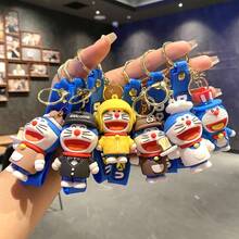 Cross-Border Cartoon Keychain Pendant Cute Ding Dong Cat Plush Car Keychain Bag Gift Wholesale - Nướng - Xem 3