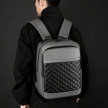 Unisex Professional Backpack - Large Capacity Laptop Bag, Multi-Compartment Design, Convertible Shoulder/Handheld, Adjustable Strap - Durable Backpack For Business, Travel, School (Black), Zipper Compartments - Multicolor - View 6