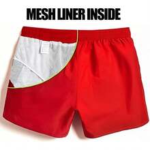 Men's Swim Trunks 5 Inch Quick Dry Board Shorts Mesh Swimming Trunks Beach Shorts Men Bathing SuitsA Valentine's Day RBDF - xanh quân đội - Xem 6