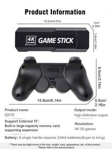 1 zestaw domowej konsoli do gier, wbudowane 40 000 klasycznych gier retro, 12 emulatorów PS1/FC, możliwość podłączenia do telewizora, obsługa dwóch bezprzewodowych kontrolerów, joystick HD Retro Arcade, mini kontroler do gier, odpowiedni do rozrywki rodzinnej, imprez i interakcji ze znajomymi - Wielokolorowe - Zobacz 3