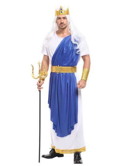 Adult Mythical Costume Set, Includes Headpiece, Belt, Wristguards And Jumpsuit, Suitable For Theme Parties, Cosplay, Stage Performances And Complete Character Roleplay