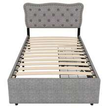 90*200 Kinderbetten, Etagenbetten, Eisenbetten, Eisenetagenbetten In Classic Form - Grey - View 7