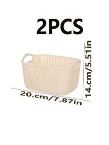 2 PIEZAS/3 PIEZAS/Estilo Ins Cesta de almacenamiento a prueba de viento 3 Piezas Organizador multifuncional resistente a la humedad para categorizar cosméticos, bocadillos y artículos varios Caja de almacenamiento estilo nórdico adecuada para dormitorio y sala de estar Cesta organizadora esencial para el hogar Compatible con 11 fiestas importantes Opción de regalo perfecta