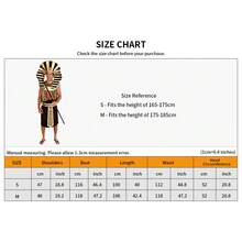 Ancient Egyptian Pharaoh Costume: Black And Gold Contrast Draped Robe With Crown, Belt, And Wrist Guard For Carnival Theme Party Cosplay - Men's - View 5
