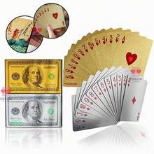 TendenciaBaraja De Poker  100 Dólar  Plata O Dorado Impermeable PvcCalidad premium - Dorado - Ver 8