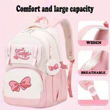 Capybara Cute Design Canvas Backpack, Breathable And Lightweight Fashionable Campus Student Bag, Travel Backpack With Ergonomic Design, Shoulder Bag, Large-Capacity Multi-Layer Pencil Case, Back To School Supplie Essentials Office Supplies Valentine's Day Gifts School Bag Bookbag