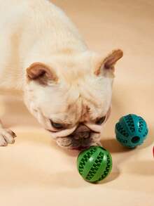 PETSIN Rubber Dog Ball, Durable, Wear-Resistant, Chew-Resistant, Cleans Dog's Teeth. This Dog Chew Toy Can Be Filled With Treats. Two-In-One Toy Combination Brings Different Joyful Experiences For Your Dog. - Multicolor - View 4