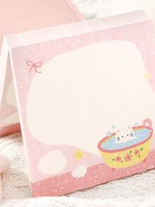 1pc Cute Warm & Cozy Series Memo Pad, Suitable For Gifts, Office, Home, Marking, Labels, Classroom, Entertainment Toys, Student Journals, Creative Vintage Decoration DIY Materials - Multicolor - View 3
