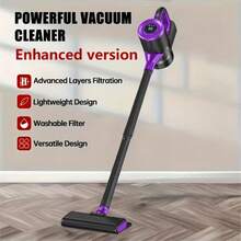 四合一无线手持吸尘器，轻巧直立式强力吸力吸尘器，带 LED 刷，防毛发，2000mAh * 3 块可充电电池 - 适用于家庭、汽车、宠物毛发、地毯、硬地板 - 顏色 - 查看 13