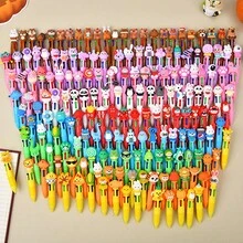 10 chiếc bút bi viết cho trẻ em, hộp quà bút bi hình thú cưng hoạt hình 4 màu dễ thương, bộ quà tặng phần thưởng tiệc tùng, phần thưởng trò chơi tiệc tùng họa tiết hoạt hình - Nhiều màu - Xem 5