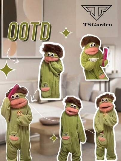 抽象的なハッピーワンピースパジャマ、面白いラウンジウェア、柔らかく快適、春、秋、冬に最適な超暖かいナイトウェアローブ