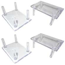U.S. Shell Inc. 05166 Small Acrylic Four Prong Display Stand Set of 4 - como en la foto - Ver 6