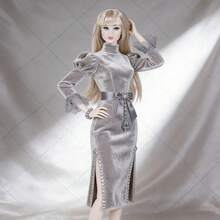 12.6 Inch 1/6 Scale MJD/BJD Super Model Doll, 12-Joint Ball-Jointed Articulated Posable, Exquisite Realistic Makeup Smooth Skin Fluffy Hair, DIY Outfit-Friendly, Premium Holiday Souvenir Birthday Christmas Valentine's Gift, Collector-Grade Display Ornament (Doll Only, No Clothes) - DollOnlyNoAttire - View 6