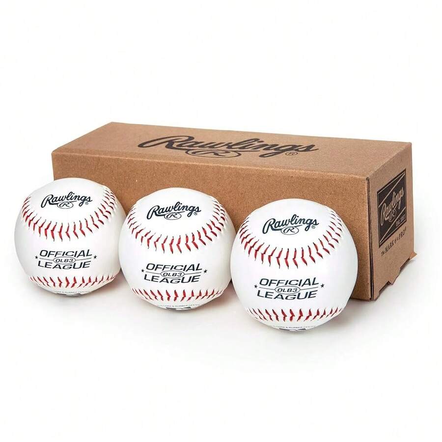 | Official League Recreational Use Practice Baseballs | OLB3 | Youth/8U | 3 Count - White - 查看 1