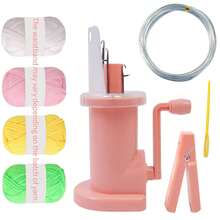 1件装创意编织机便携式手工手链编织工具，装饰编织线轴编织装置，圣诞节DIY礼物，可用于制作帽子、手套、围巾 - 彩色 - 查看 25