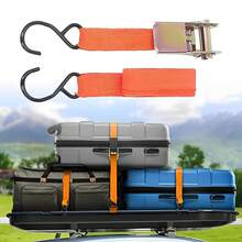 Heavy Duty Ratchet Tie Down Strap - Black Cargo Securing Strap, Multi-Purpose Outdoor Tie Down, With J-Hook, Durable Polyester Webbing, For Securing Luggage, ATVs And Outdoor Gear, Suitable For Camping, Daily Use And Gardening, Easy To Use Lashing Tool - Multicolor - View 4