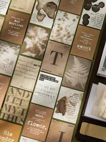 80 piezas Libros miniatura de tapa dura falsos, material de decoración vintage de papel, serie de poesía de bolsillo, adecuado para regalos, oficina, hogar, marcado, etiquetas, aula, juguetes de entretenimiento, diarios de estudiantes, pegatinas decorativas retro creativas de scrapbooking DIY - Multicolor - Ver 3