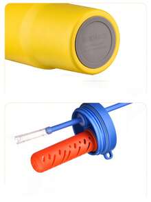 1pc 750ml Large Capacity Stainless Steel Vacuum Insulated Cup With Lid And Straw, Suitable For Water, Iced Tea Or Coffee - Multicolor - View 5