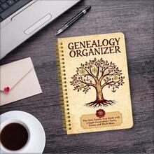 Sổ tay ghi chép gia phả - Kích thước 13.97x21.08cm (A5), 45 trang, kèm biểu đồ phả hệ và giấy viết trơn - Dễ mang theo để ghi chép biểu đồ gia phả, lý tưởng cho các nhà nghiên cứu gia phả và người lưu giữ cây gia đình - Thích hợp làm quà tặng cho bạn bè và gia đình. - Nhiều màu - Xem 6