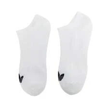 Adidas 3双装男女通用户外极简低帮袜，休闲日常穿着 JC9285 - 白色 - 查看 6