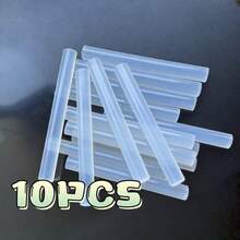 10pcs/20pcs/40pcs 11mm*100mm High Viscosity Hot Melt Glue Sticks, Suitable For Christmas Decorations, Gift Box Making, DIY Crafts, Art Repair And Quick Fixing, Home & Office, Fabric, Glass, Metal, Multi-Purpose Adhesive Sticks, Ideal For DIY Enthusiasts And Workshop - White - View 8