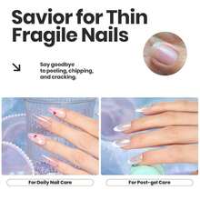 Beetles Glitter Nail Polish Set, 6 Colors Dreamy Pastel Pearl Quick Dry Nail Polish Kit, Long Lasting Shine DIY Manicure Gift For Women Girl Christmas Nail Art - ColorG - 查看 5
